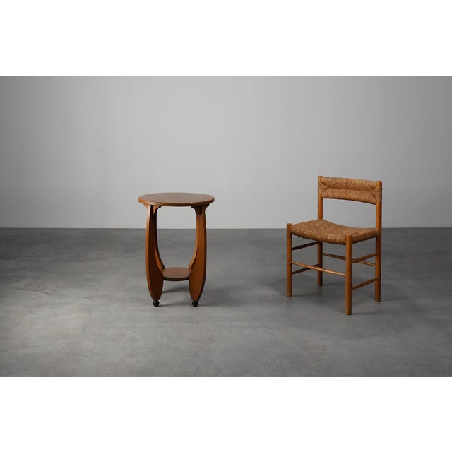 1920s Amsterdamse School Oak Side Table, Netherlands, 1920s For Sale - Image 5 of 13