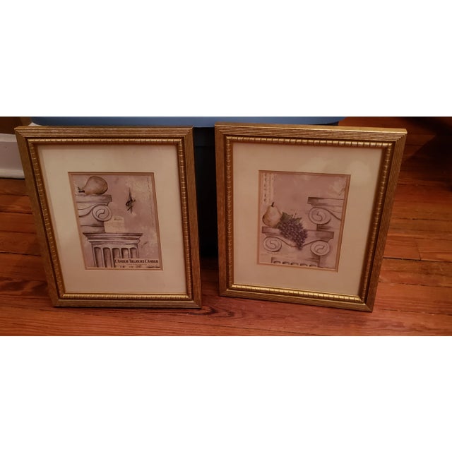Beautiful Vintage Framed Matted L'Amour-Toujours Sheet Music. Both in gold frames and matted with glass. Very pretty...