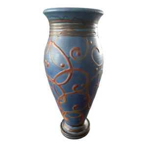 1930s Tall Herman A. Kähler (Hak) Vase, Made in Denmark