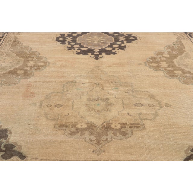 Mid 20th Century Vintage Turkish Oushak Rug, 05'00 X 12'00 For Sale - Image 5 of 10