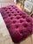 Antique Carved Giltwood Bench in Newly Upholstered Plum Velvet For Sale In San Diego - Image 6 of 10