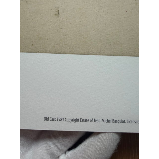 Art print of Old Cars (1981) by Jean-Michel Basquiat (1960–1988), created during his early breakthrough period in New...