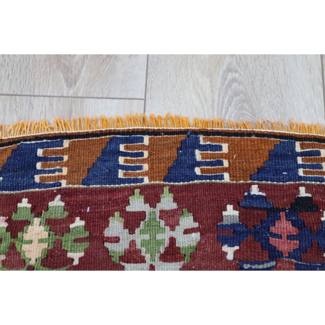 1970s 1970s Southwestern Abstract Design Kilim Rug For Sale - Image 5 of 11