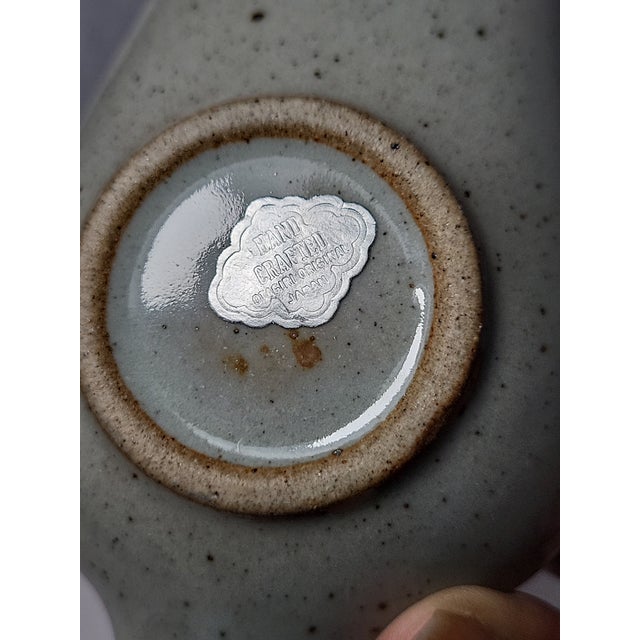 1990s 1980s Studio Pottery Speckled For Sale - Image 5 of 10