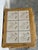 Mid-Century Modern Oak Ceramic Tile-Top Nesting Tables Set of 3 Floral Spindle Legs Traditional Vintage For Sale - Image 3 of 11