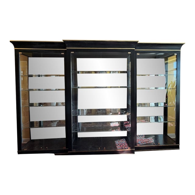 Milo Baughman Custom 1991 Lighted Museum Glass Display Cabinet For Sale