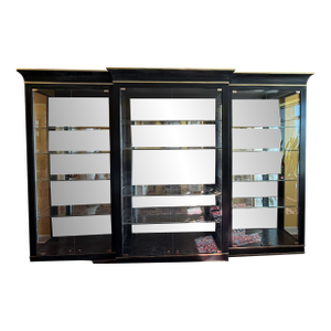 Milo Baughman Custom 1991 Lighted Museum Glass Display Cabinet