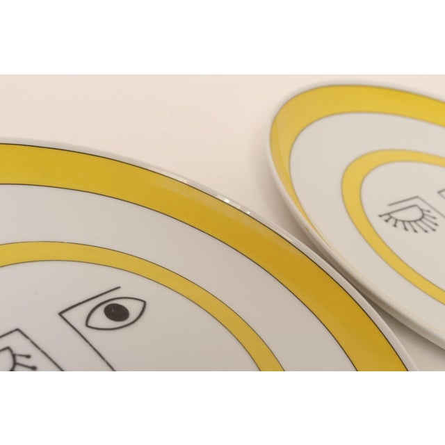 Set of Five Vintage Taste Setter Collection Winking Lion Plates by Sigma Italy For Sale - Image 11 of 13