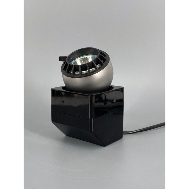 Black Minispot Lamp by Dieter Witte for Osram, Germany, 1970s For Sale - Image 8 of 12