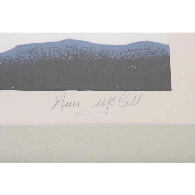 1985 Ann McCall Vertical Landscape Signed and Numbered Limited Edition Serigraph For Sale - Image 17 of 18