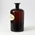 Large, hand made, brown glass apothecary bottle.
