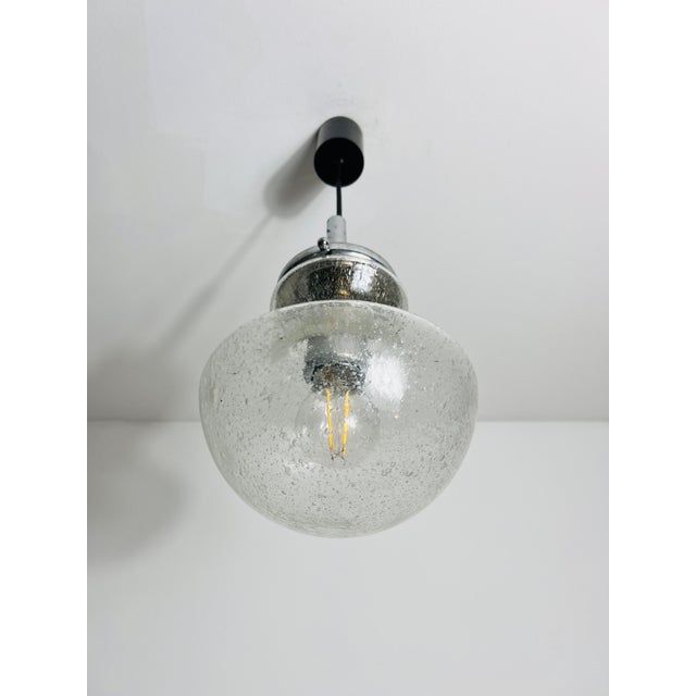 Glass Pendant Lamp by Doria, 1960s, Germany For Sale - Image 6 of 9