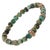 Gemstone King Skull Turquoise Stone Good Fortune Beaded Bracelet For Sale - Image 7 of 9