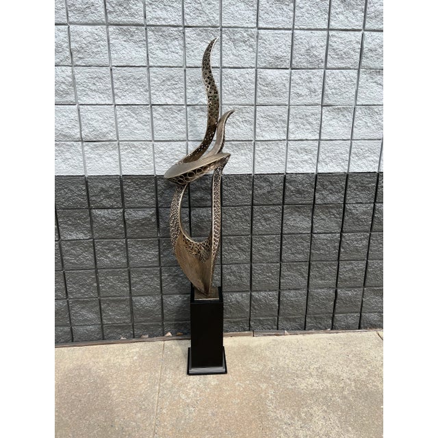 2020s Modern Floor Flame Sculpture by Artmax Sculptures For Sale - Image 5 of 7