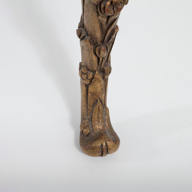 Gilt bronze coffee table attributed to PE Guerin For Sale - Image 10 of 10