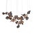 Brown Dune 20 Cluster Chandelier with Shades in Dark Bronze Metallic Tone by Daniel Becker for Moss Objects For Sale - Image 8 of 8