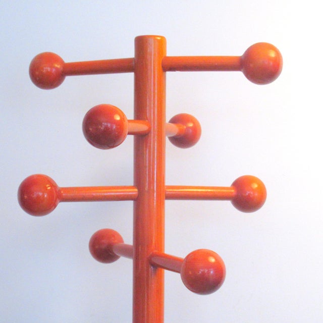 Italian Wooden Coat Rack by Vico Magistretti, 1970s, in Very Good conditions. Designed 1970 to 1979 This piece is designed...