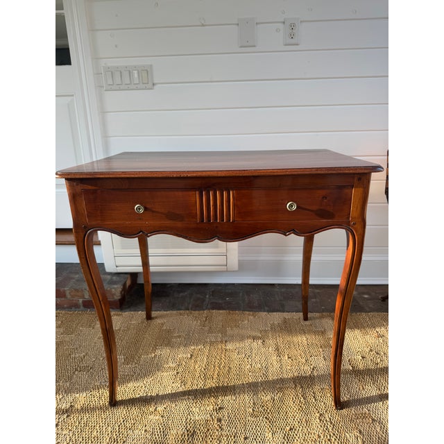 Brown Antique Walnut French Transition Table For Sale - Image 8 of 18