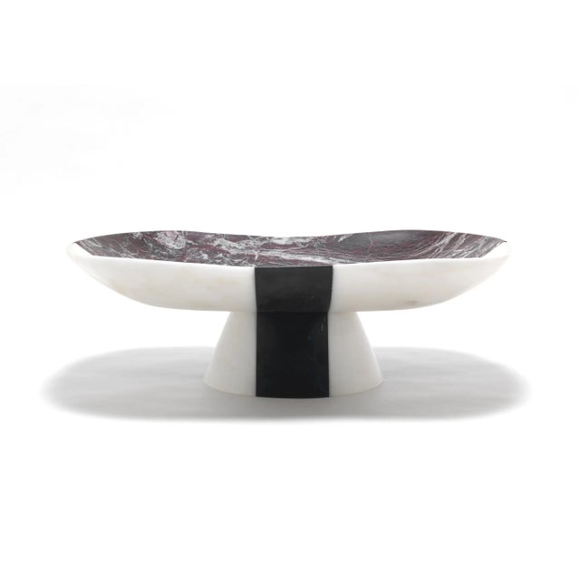 Modern Contemporary Abstract Centrepiece in Italian Marble by Matteo Cibic For Sale - Image 3 of 10