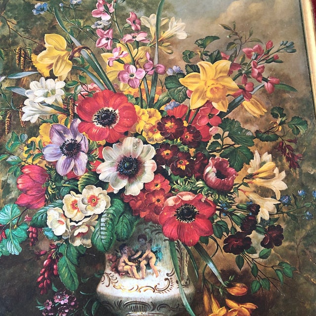 Print on cardboard this print has a special process that at some angles looks like a sheen very much like a painting 12 x...