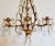 Hollywood Regency Italian Tole Gold Triple Arm Candle Wall Sconce With Crystals For Sale - Image 3 of 12
