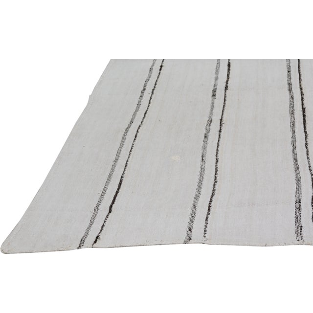 Turkish Vintage Turkish Hand Knotted Flatweave Kilim, 5'10x6 For Sale - Image 3 of 4