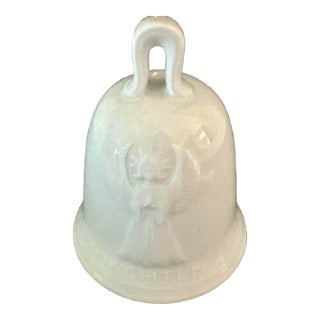 Vintage 1972 Porcelain Peace on Earth Angel Bell With Shooting Star For Sale