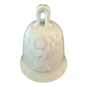 Vintage 1972 Porcelain Peace on Earth Angel Bell With Shooting Star