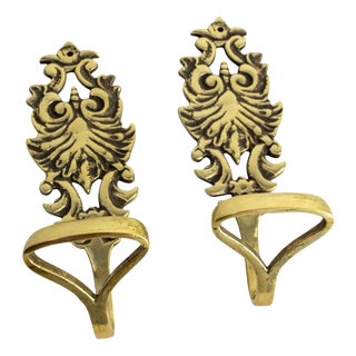 Bronze Wall Coat Racks, 1960, Set of 2 For Sale