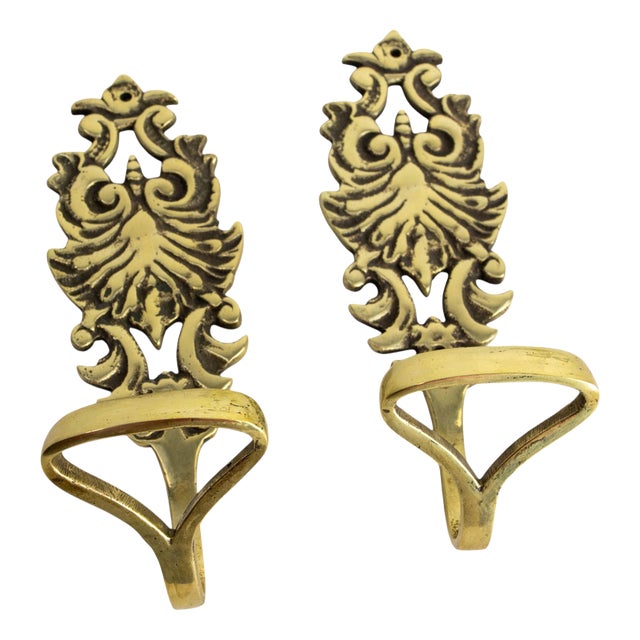 Bronze Wall Coat Racks, 1960, Set of 2 For Sale