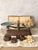 Industrial Antique French Roberval System Scale in Cast Iron and Brass with Ring, 1890s, Set of 8 For Sale - Image 3 of 15