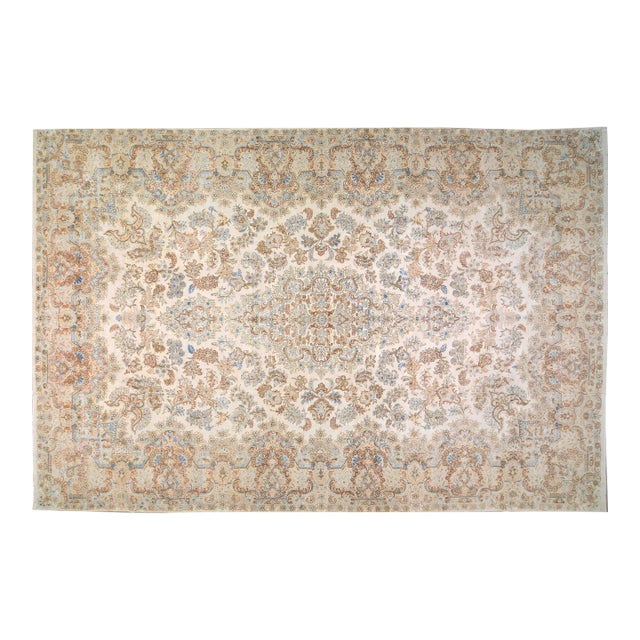 Vintage Turkish Anatolian Hand Knotted Wool Rug, 11'9x17'9 For Sale