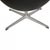 Black Egg Chair in Black Aura Leather by Arne Jacobsen, 2012 For Sale - Image 8 of 18