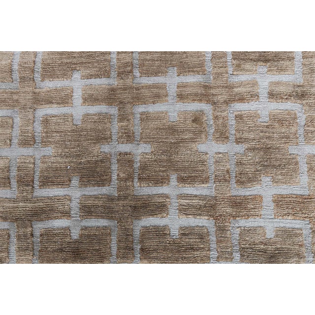 Contemporary Harvin Design Rug – Handmade Hemp & Silk by Doris Leslie Blau For Sale - Image 4 of 7