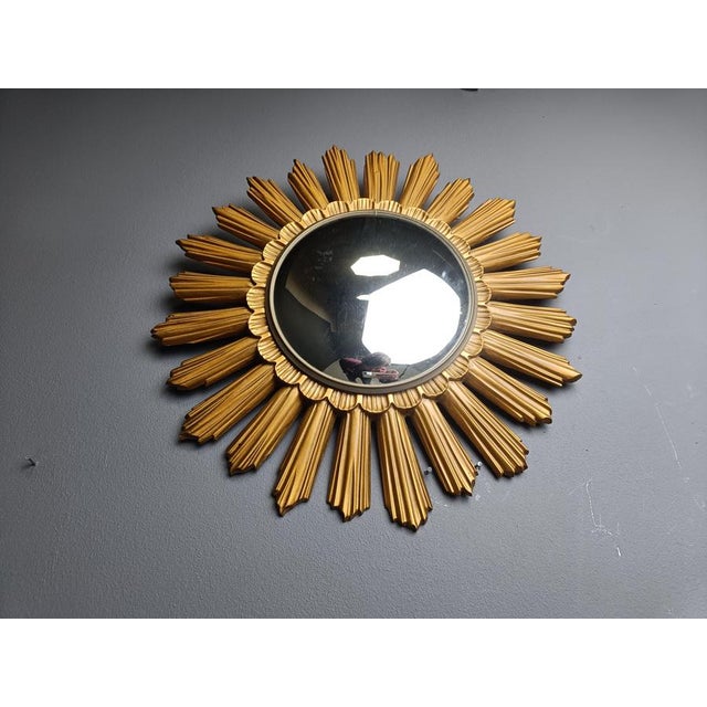 1960s Vintage Resin Sunburst Mirror, 1960s For Sale - Image 5 of 12