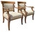 Vintage Neoclassical Carved Dolphin Armchairs, Pair For Sale