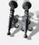 French Brutalist Wrought Iron Wall Sconces, 1950, Set of 2 For Sale - Image 6 of 9
