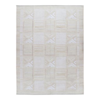 Swedish Style Kilim Deco Rug 9' X 12' For Sale