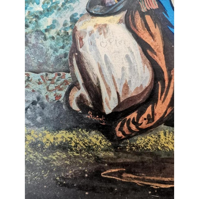 Musical Automaton Picture Clock attributed to Xavier Tharin, 1860s For Sale - Image 9 of 14