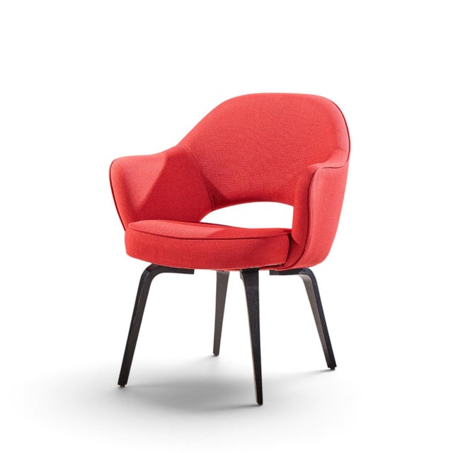 Eero Saarinen for Knoll Mid Century Bentwood Executive Dining Chairs - Set of 6 For Sale In Chicago - Image 6 of 11