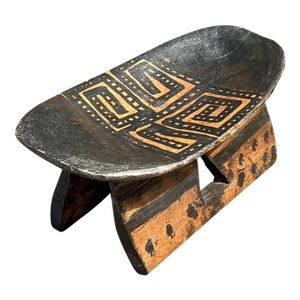 Vintage Brazilian Hand Painted Head Rest