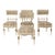 1940s Set 4 Swedish Vintage Dining Chairs For Sale