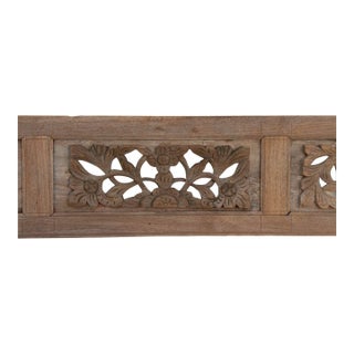 19th Century Asian Carved Floral Art For Sale
