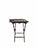 Wood Vintage English Campaign-Style Folding Tray Table With Spindle Gallery For Sale - Image 7 of 9