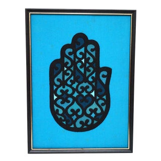 Vintage Hamsa Hand Tapestry For Sale