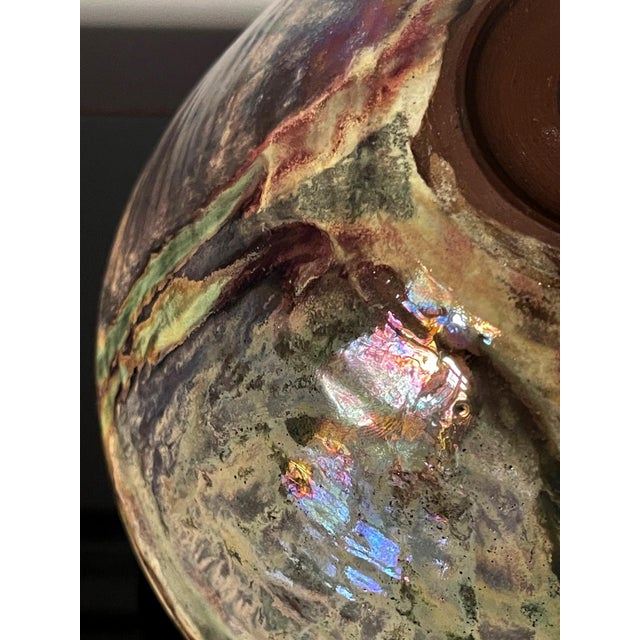 Ceramic Lusterware Bowl with Metallic Glaze by Beatrice Wood For Sale - Image 4 of 17
