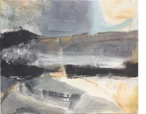 Peter Rossiter Winter Sun. Contemporary Mixed Media Painting 2018