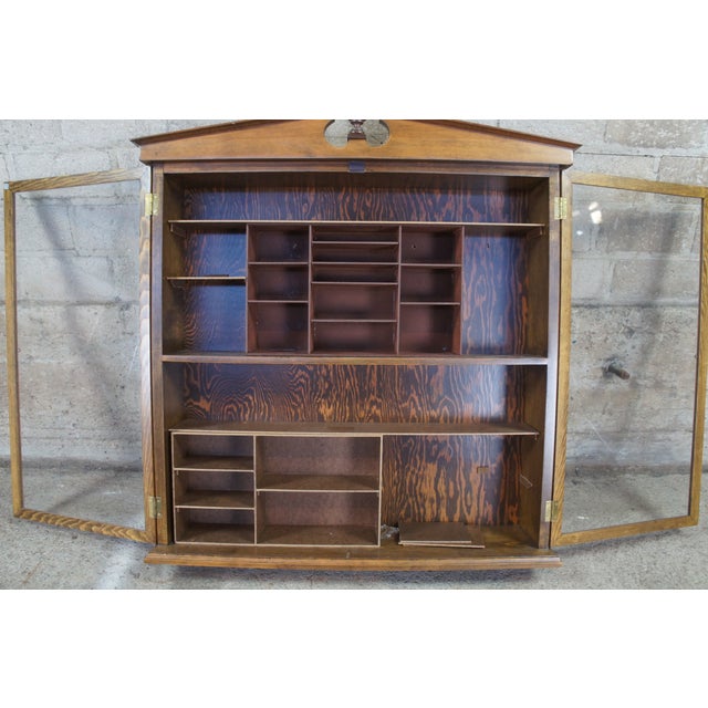 Antique Walnut III Open Pediment Wall Curio Chairish