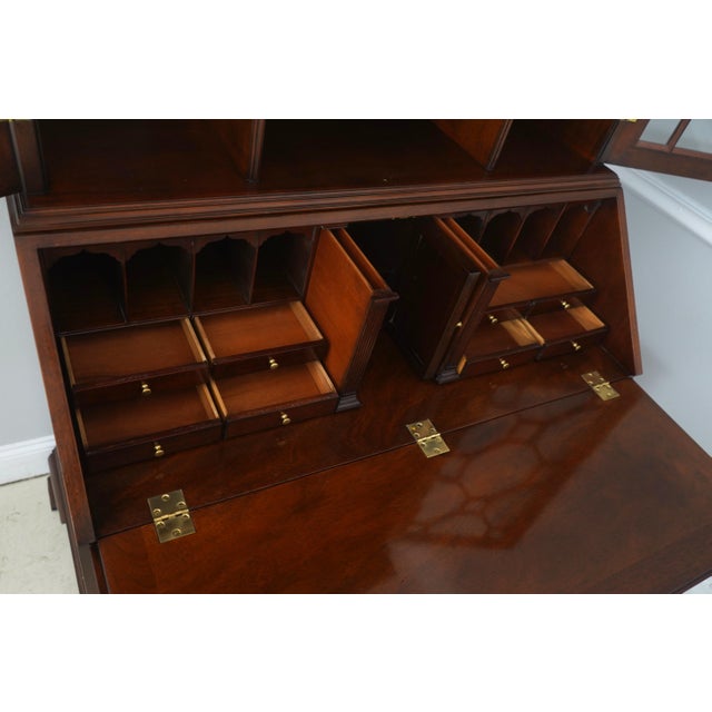 Kindel Furniture Kindel National Historic Trust Mahogany Secretary Desk For Sale - Image 4 of 18