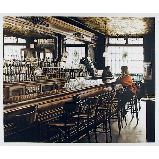 Artist: Harry McCormick, American (1942 - ) Title: The Landmark Tavern Year: circa 1980 Medium: Serigraph, signed and...